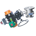 Flush Bottom Ball Valves With Rotary Actuato